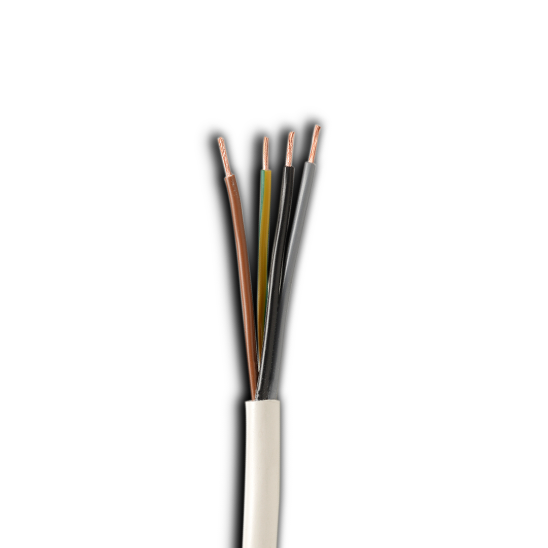 309*Y H05V2V2-F is a medium duty heat resistant PVC cable suitable for use up to +90°C, used in high temperature zones for low stress applications.