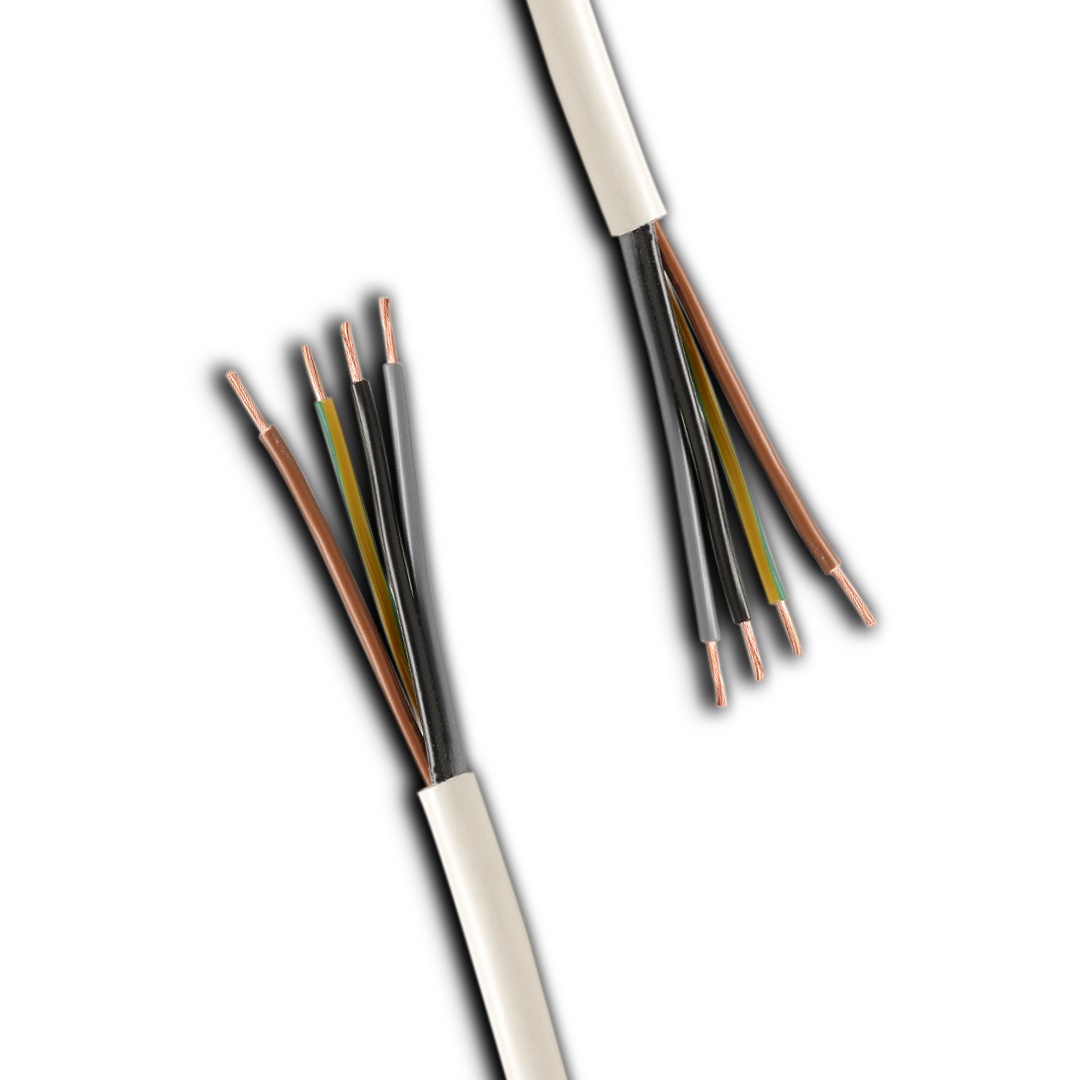 309*Y H05V2V2-F is a medium duty heat resistant PVC cable suitable for use up to +90°C, used in high temperature zones for low stress applications.