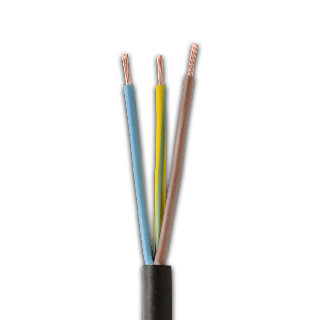 H05RR-F is a light duty flexible rubber cable