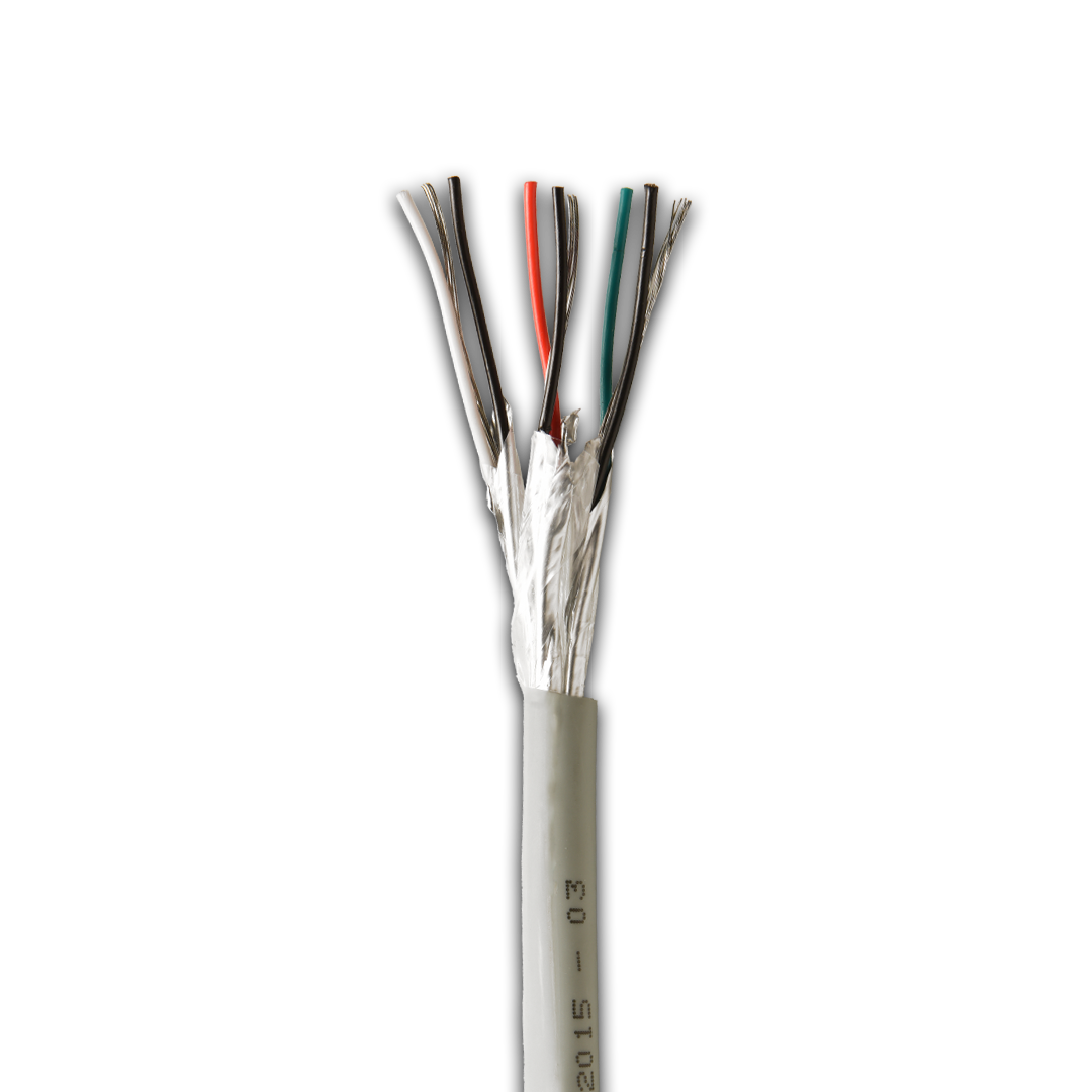 As Type 8777 LSOH 600V is a 22AWG (0.35mm) 3 pair cable with an individual screen and a grey UV resistant LSOH sheath.