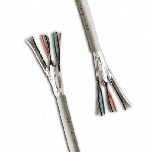 As Type 8777 LSOH 600V is a 22AWG (0.35mm) 3 pair cable with an individual screen and a grey UV resistant LSOH sheath.