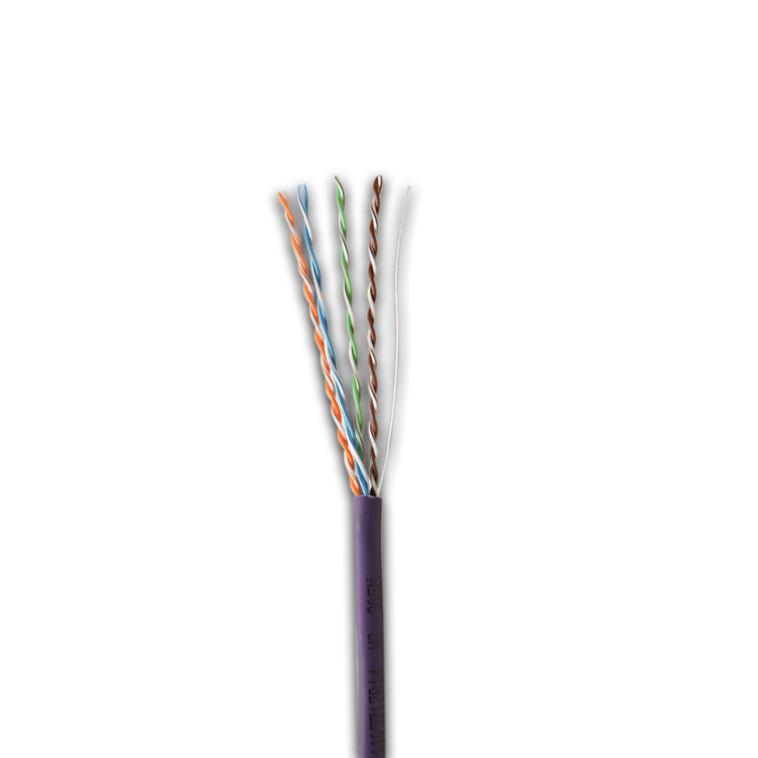 CAT 6 UTP LSOH Violet is a four pair, unscreened ethernet cable used for high quality data transmission