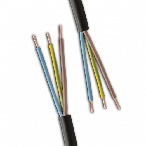 H05RN-F is a light duty flexible rubber cable used on hand tools and domestic appliances