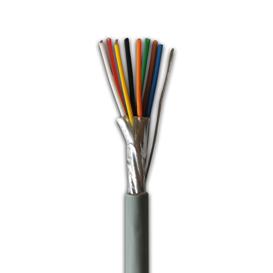 As Type 9538 LSOH 600V is a 24AWG (0.22mm) 8 core cable with an overall screen and a grey LSOH sheath.