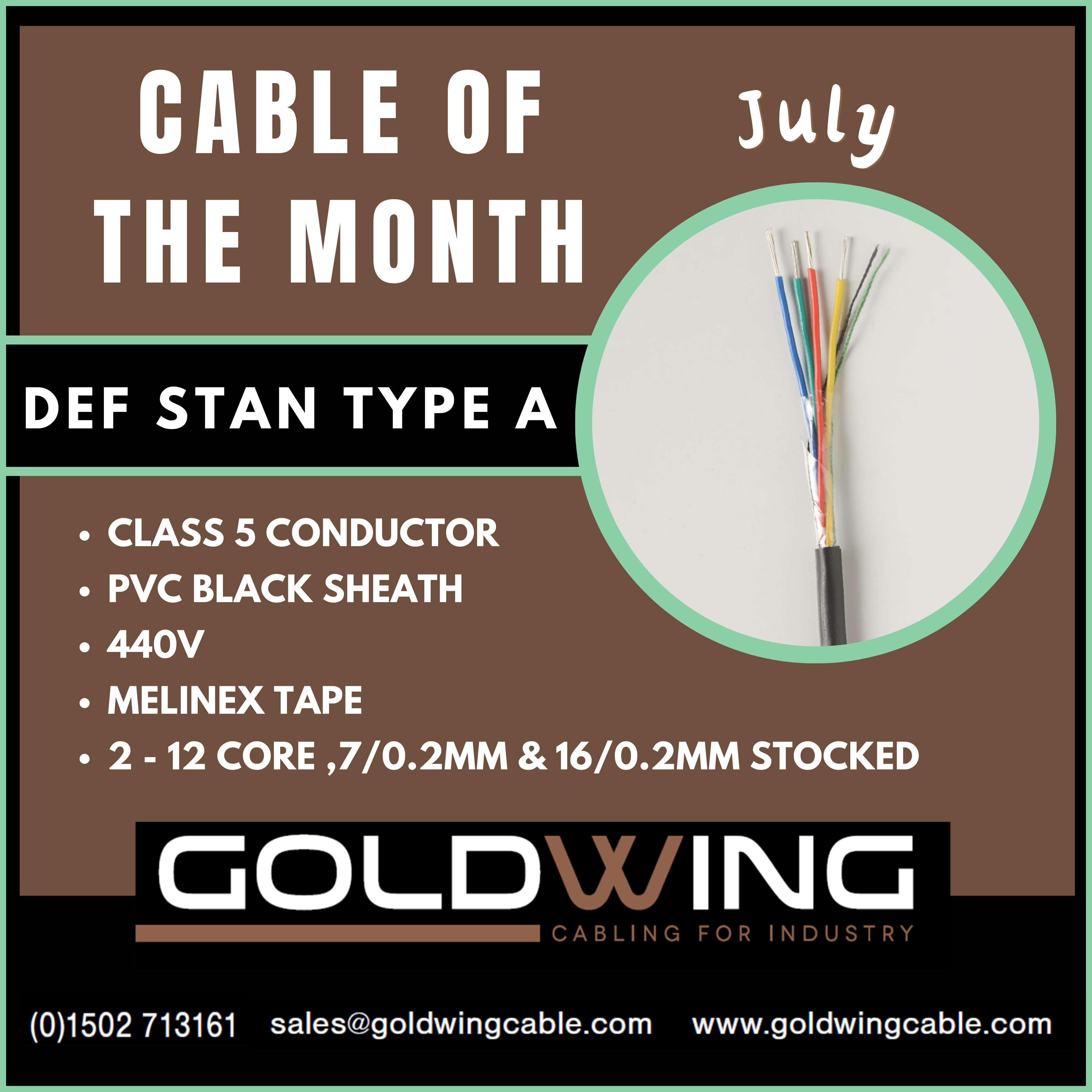 July Cable of the Month - DEF STAN TYPE A